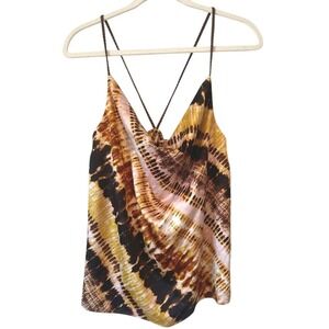 Kensie Tie-Dye Cowl Neck Cami Medium NEW